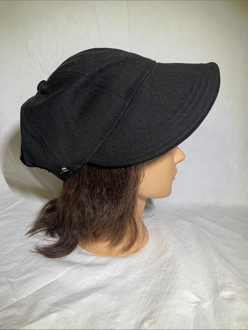 Classic Black Women's Sun Visor Cap